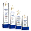 Fanshaw Gold Star VividPrint™ Award on Base - Blue