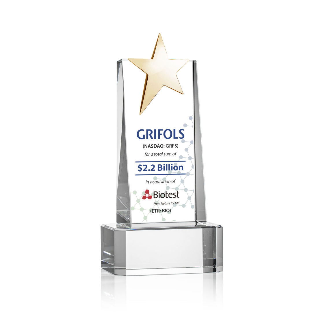 Fanshaw Gold Star VividPrint™ Award on Base