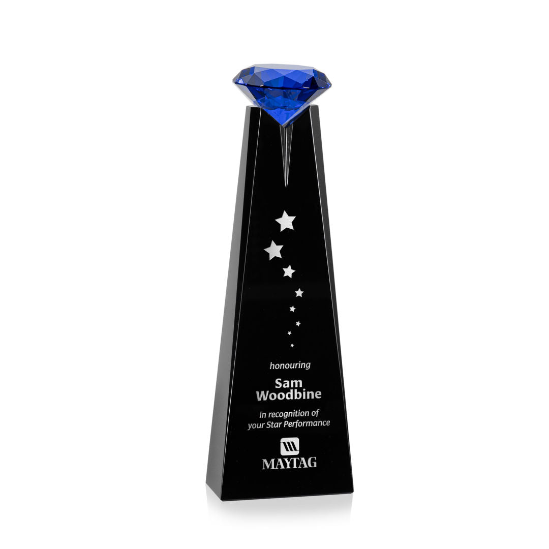 Alicia Gemstone Award - Black/Sapphire — OPT2345-S