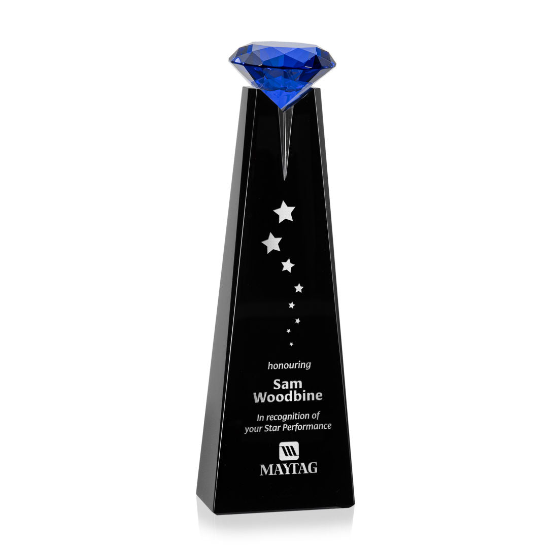 Alicia Gemstone Award - Black/Sapphire — OPT2346-S