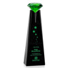Alicia Gemstone Award - Black/Emerald