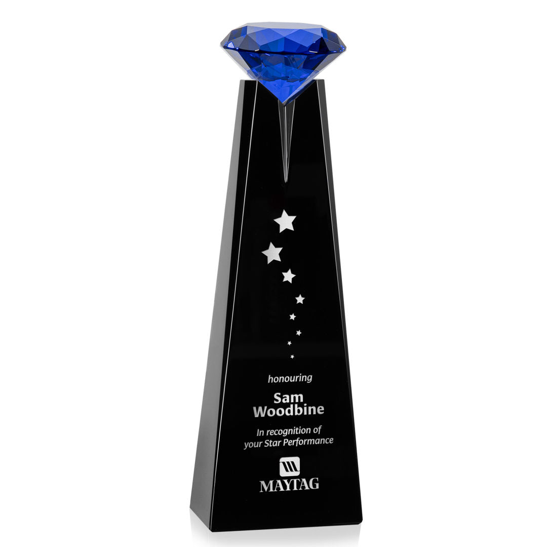 Alicia Gemstone Award - Black/Sapphire — OPT2347-S