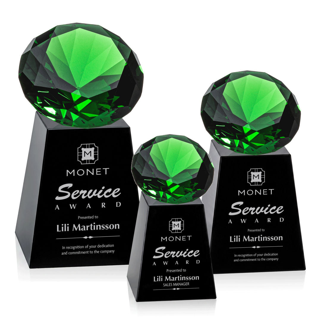 Celestina Award - Black/Emerald — OPT238-EK