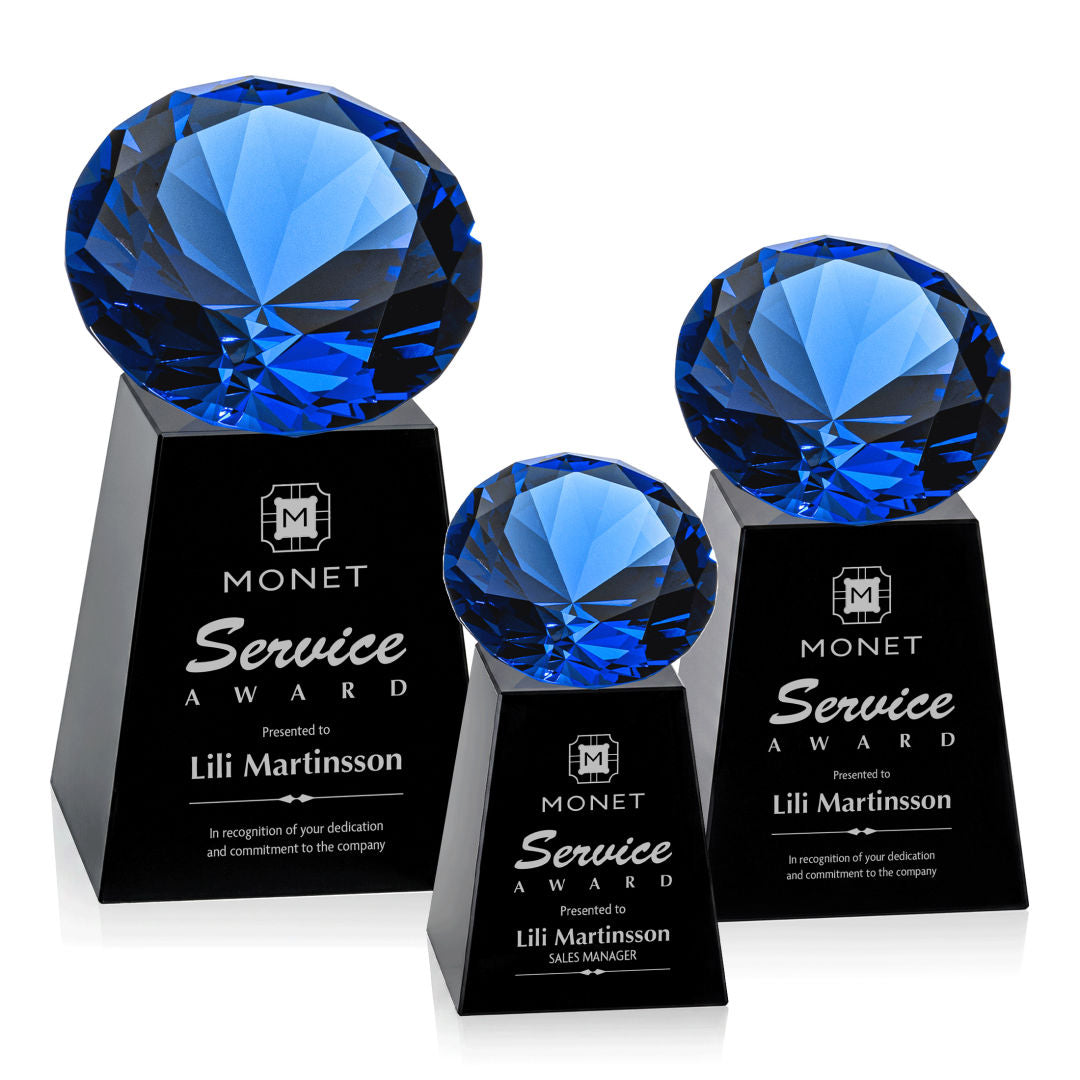 Celestina Award - Black/Sapphire — OPT238-SK
