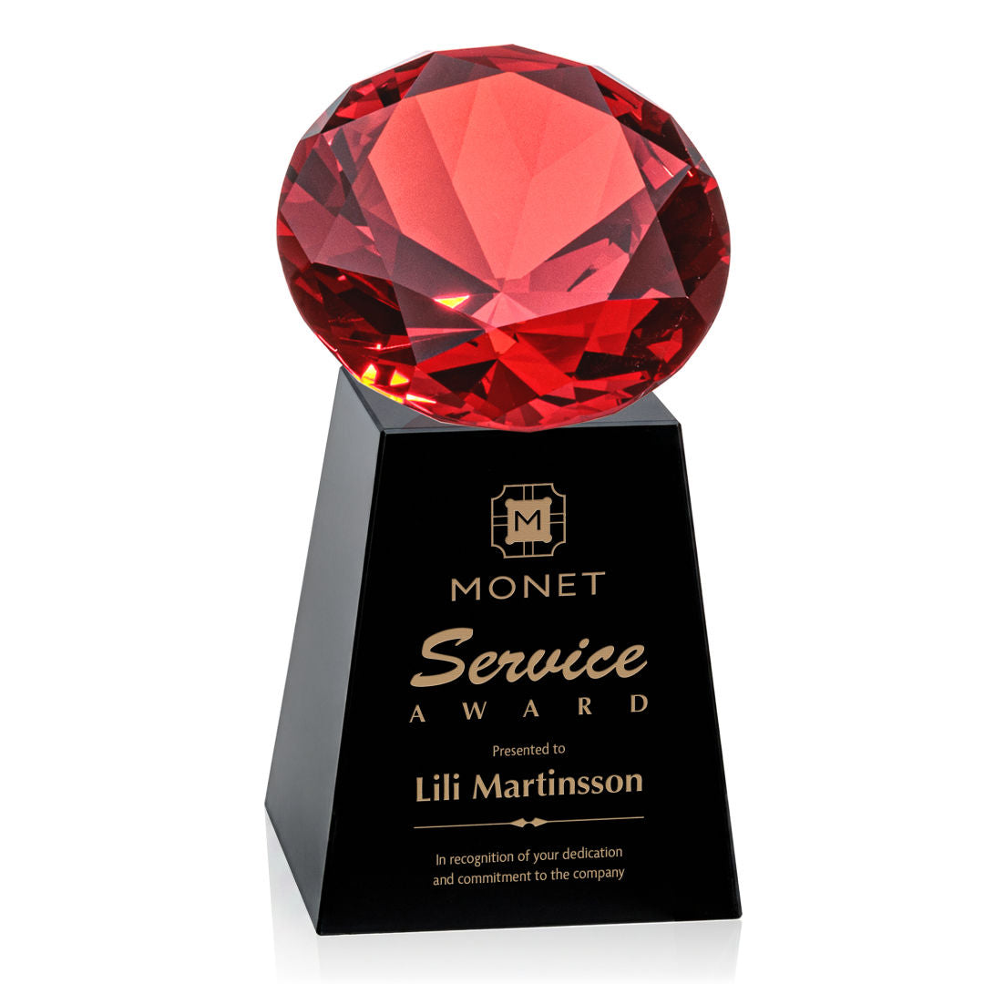 Celestina Award - Black/Ruby — OPT2388-R
