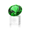 Gemstone Award on Cube - Emerald
