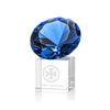 Gemstone Award on Cube - Sapphire