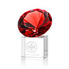 Gemstone Award on Cube - Ruby