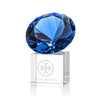 Gemstone Award on Cube - Sapphire