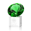 Gemstone Award on Cube - Emerald
