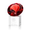Gemstone Award on Cube - Ruby