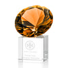 Gemstone Award on Cube - Amber