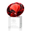 Gemstone Award on Cube - Ruby