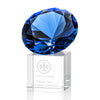 Gemstone Award on Cube - Sapphire