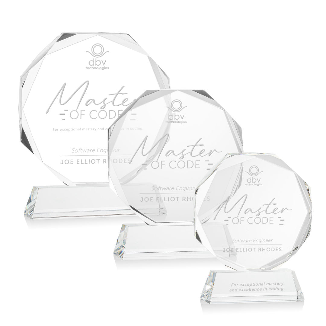 Acadian Award on Newhaven Base - Clear — OPT3735-C