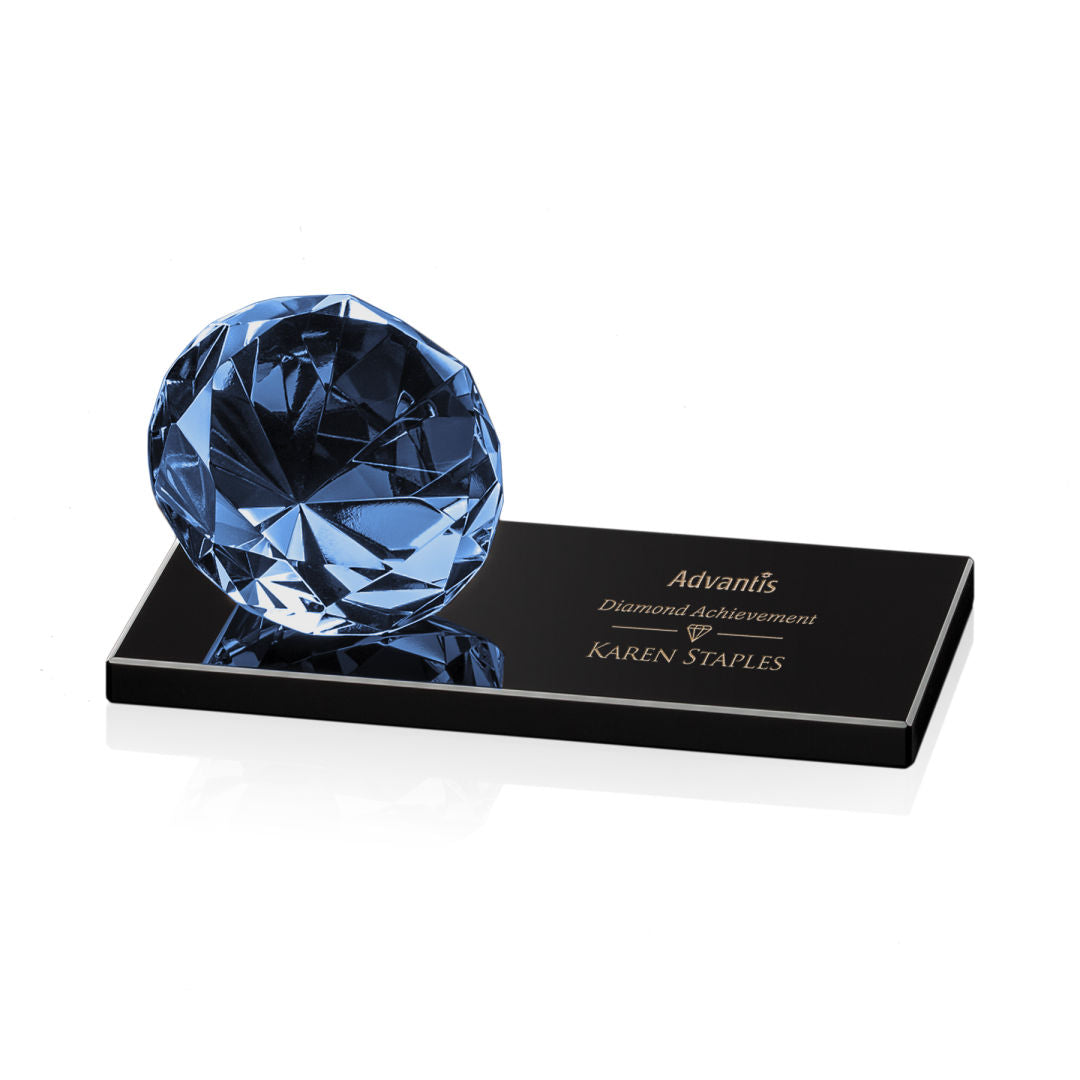 Gemstone Award on Black - Sapphire