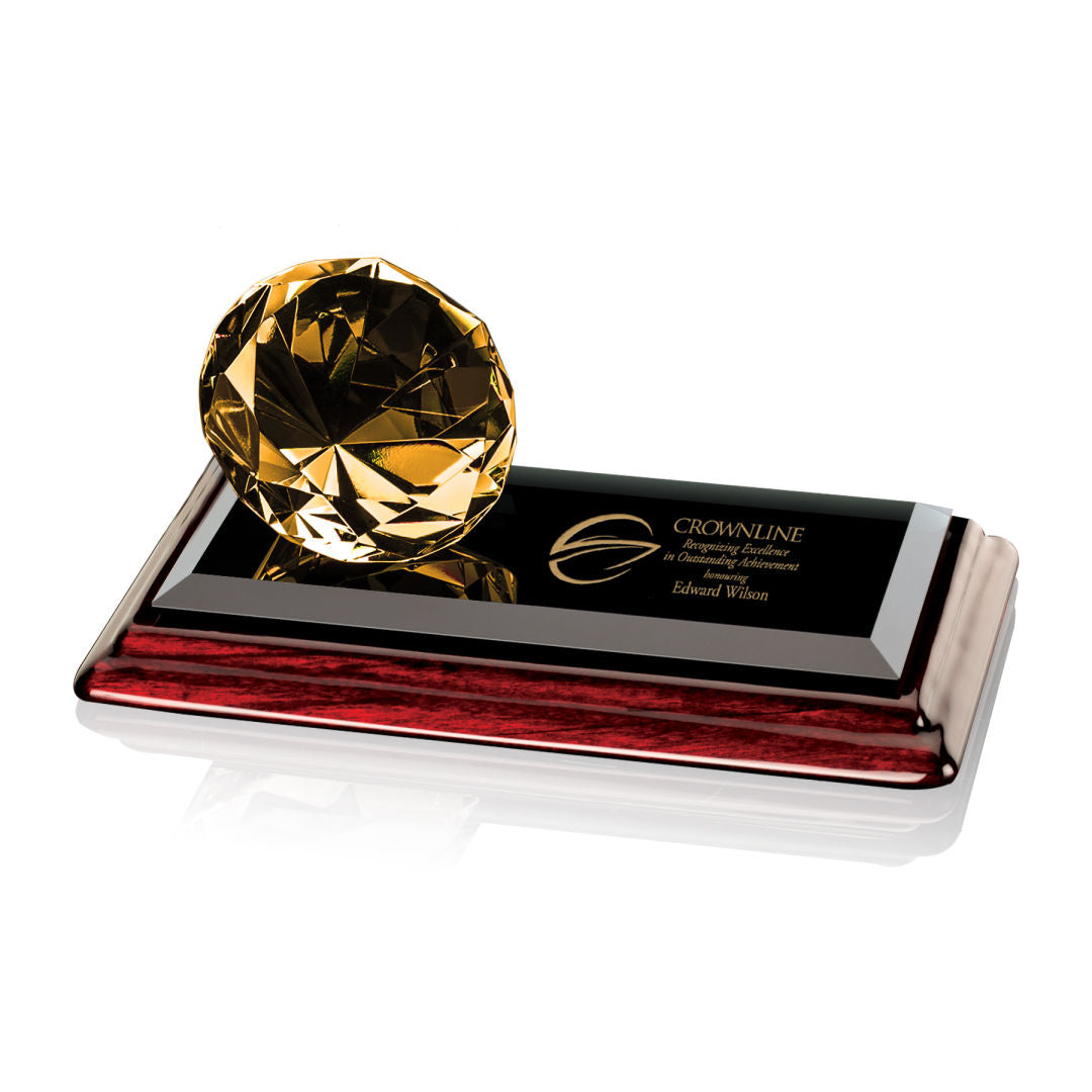 Gemstone Award on Albion™ - Amber — OPT6543-A