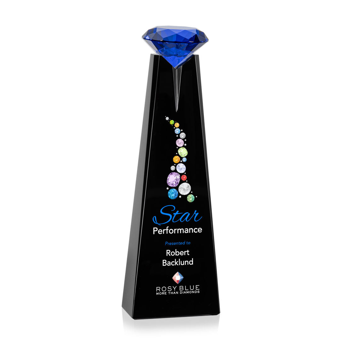 Alicia Gemstone VividPrint™ Award - Black/Sapphire — OPV2346-S