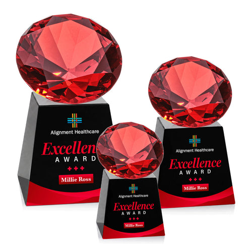 Fortino VividPrint™ Award - Black/Ruby