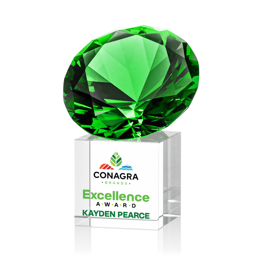 Emerald on Cube VividPrint™ Award — OPV2453-E