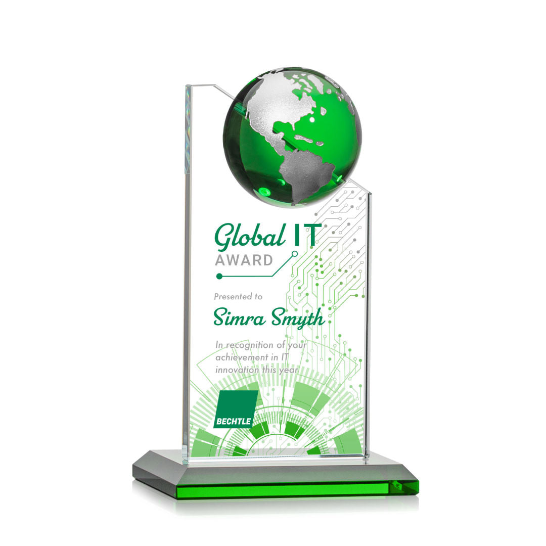 Arden VividPrint™ Award -  Green/Silver
