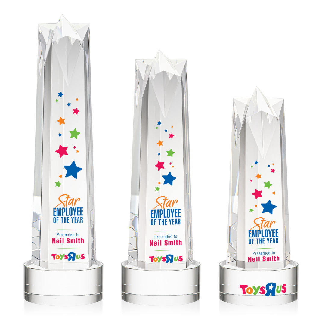 Ellesmere VividPrint™ Award on Marvel - Clear — OPV37-MC