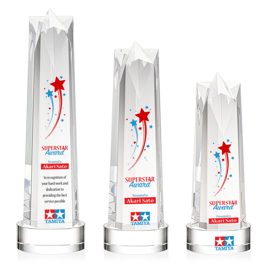 Ellesmere VividPrint™ Award on Stanrich - Clear — OPV37-SC