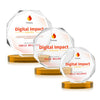 Acadian VividPrint™ Award on Alberton Base - Amber