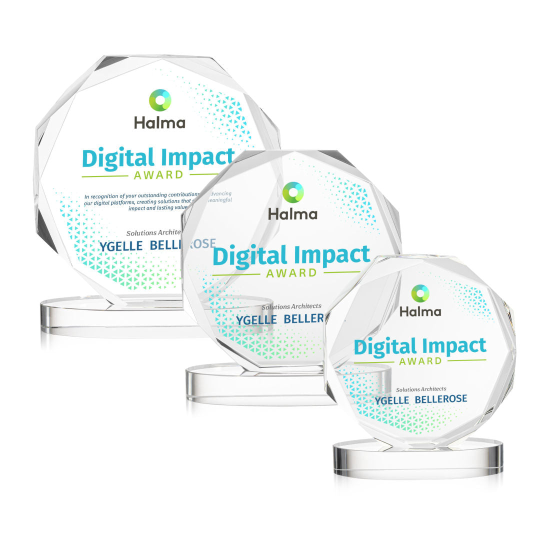 Acadian VividPrint™ Award on Alberton Base - Clear — OPV3736-C