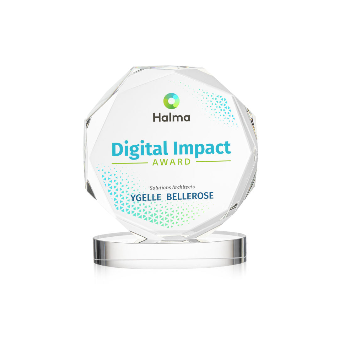 Acadian VividPrint™ Award on Alberton Base - Clear — OPV37361-C