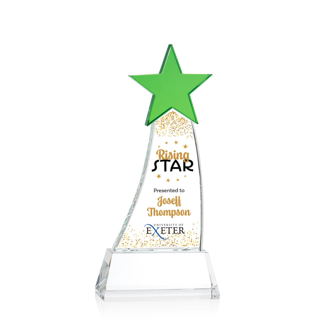 Manolita VividPrint™ Award - Green/Clear