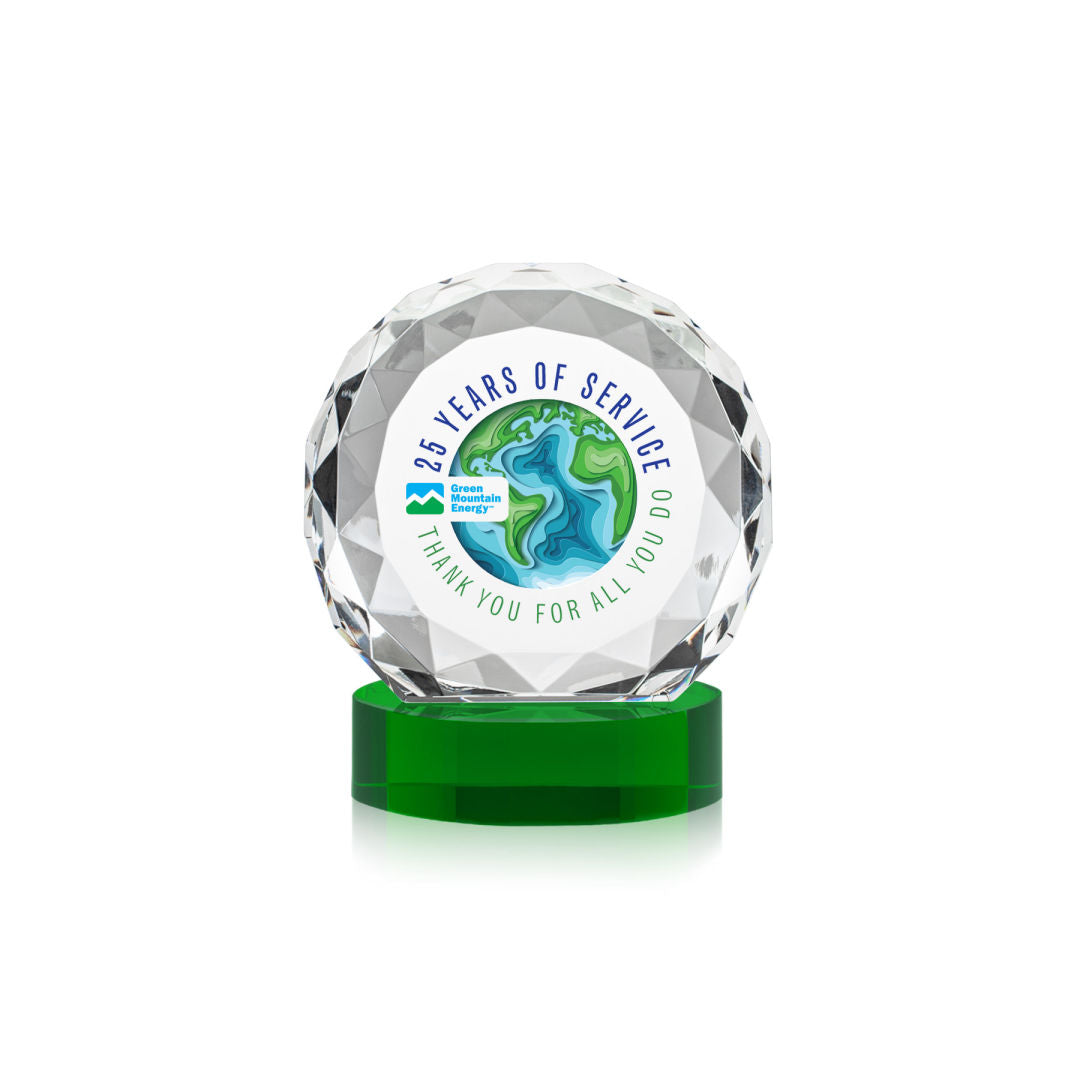 Seville VividPrint™ Award on Alberton Base - Green