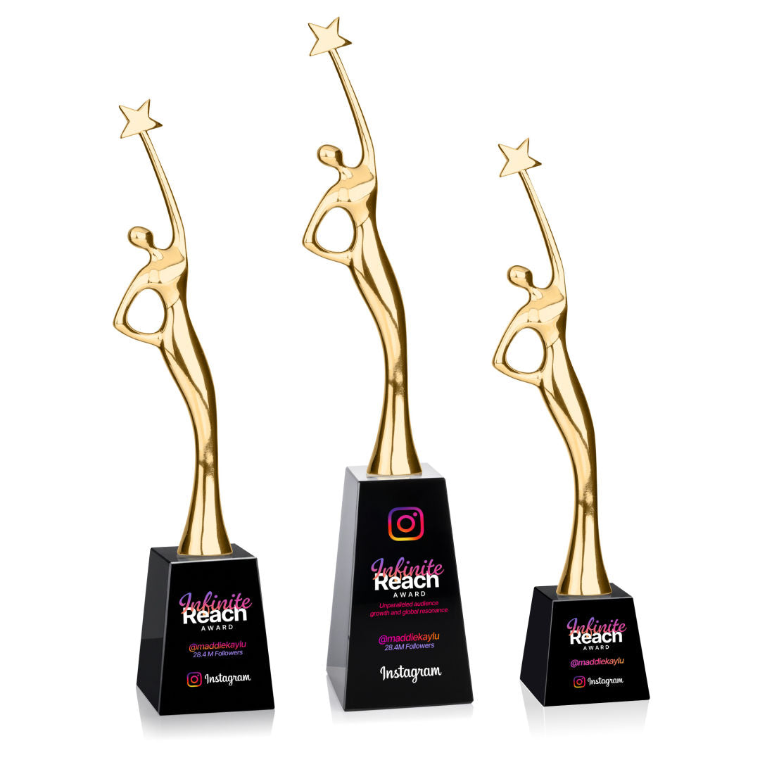 Star Goddess VividPrint™ Award - Gold/Black — OPV946-GK