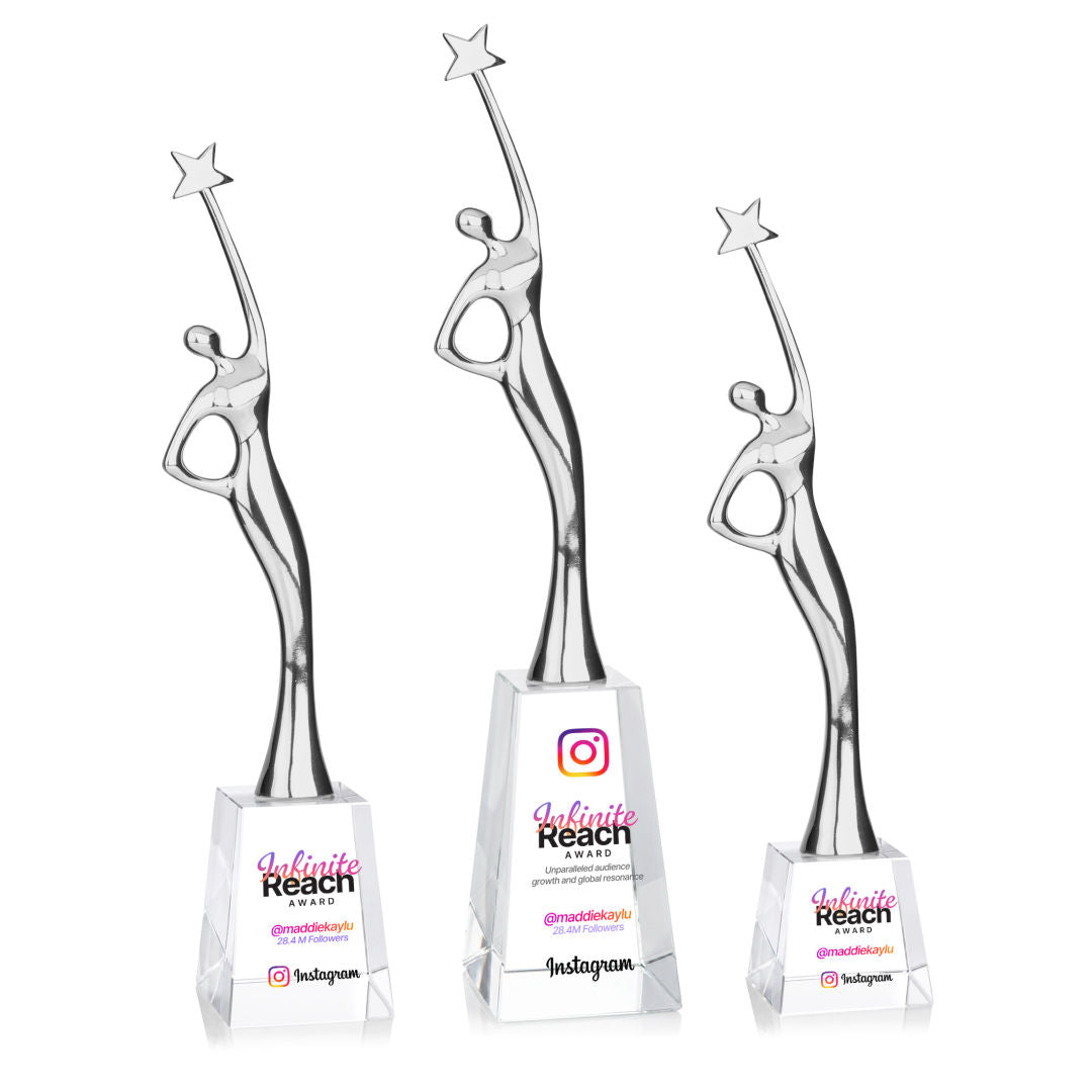 Star Goddess VividPrint™ Award - Silver/Clear — OPV946-SC