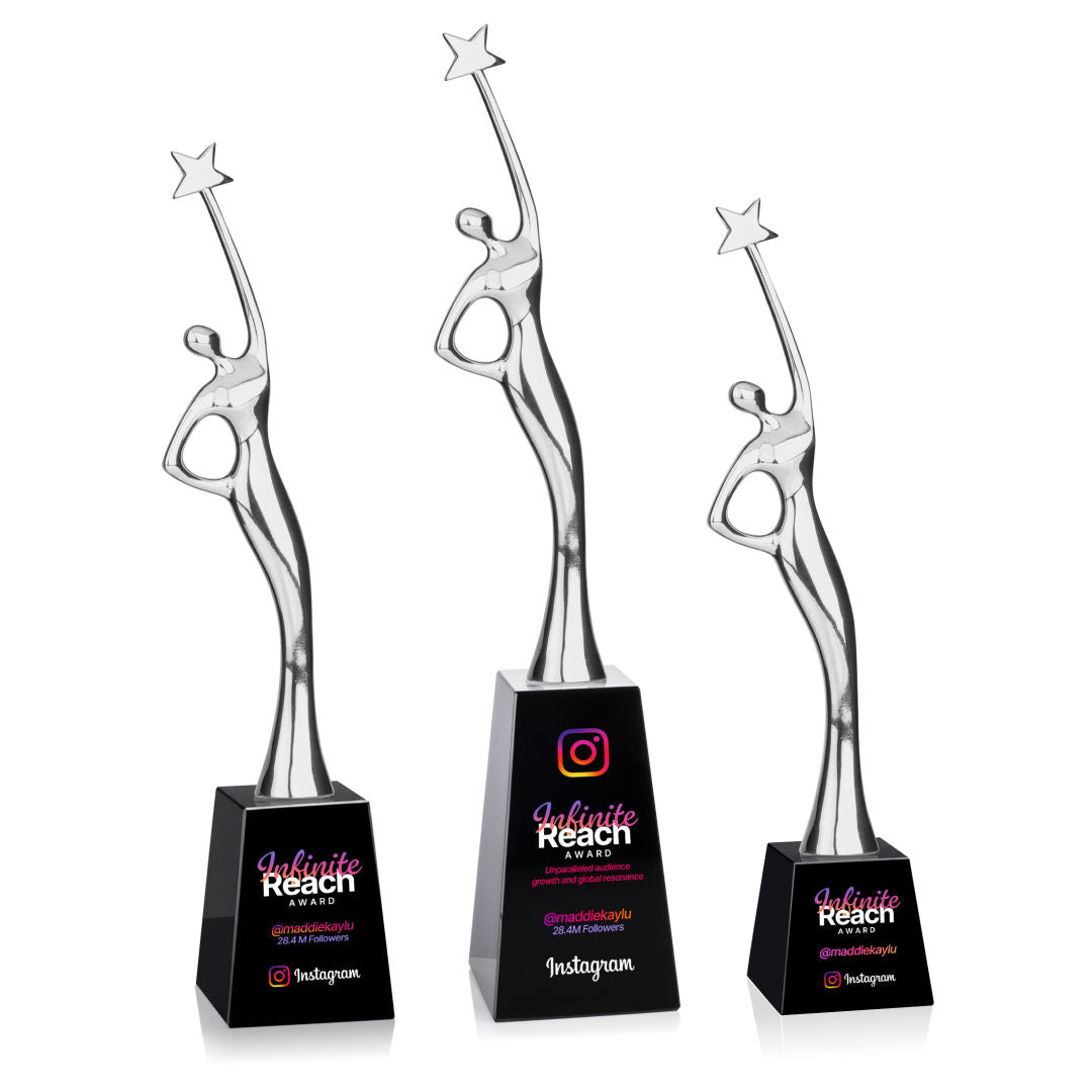 Star Goddess VividPrint™ Award - Silver/Black — OPV946-SK