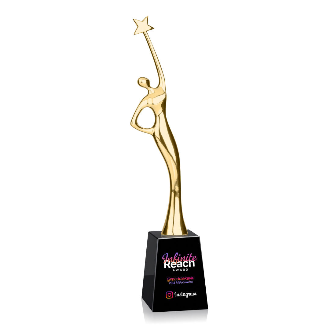 Star Goddess VividPrint™ Award - Gold/Black — OPV9462-GK