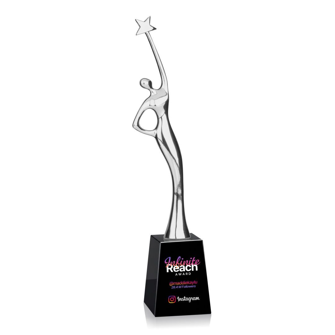 Star Goddess VividPrint™ Award - Silver/Black — OPV9462-SK