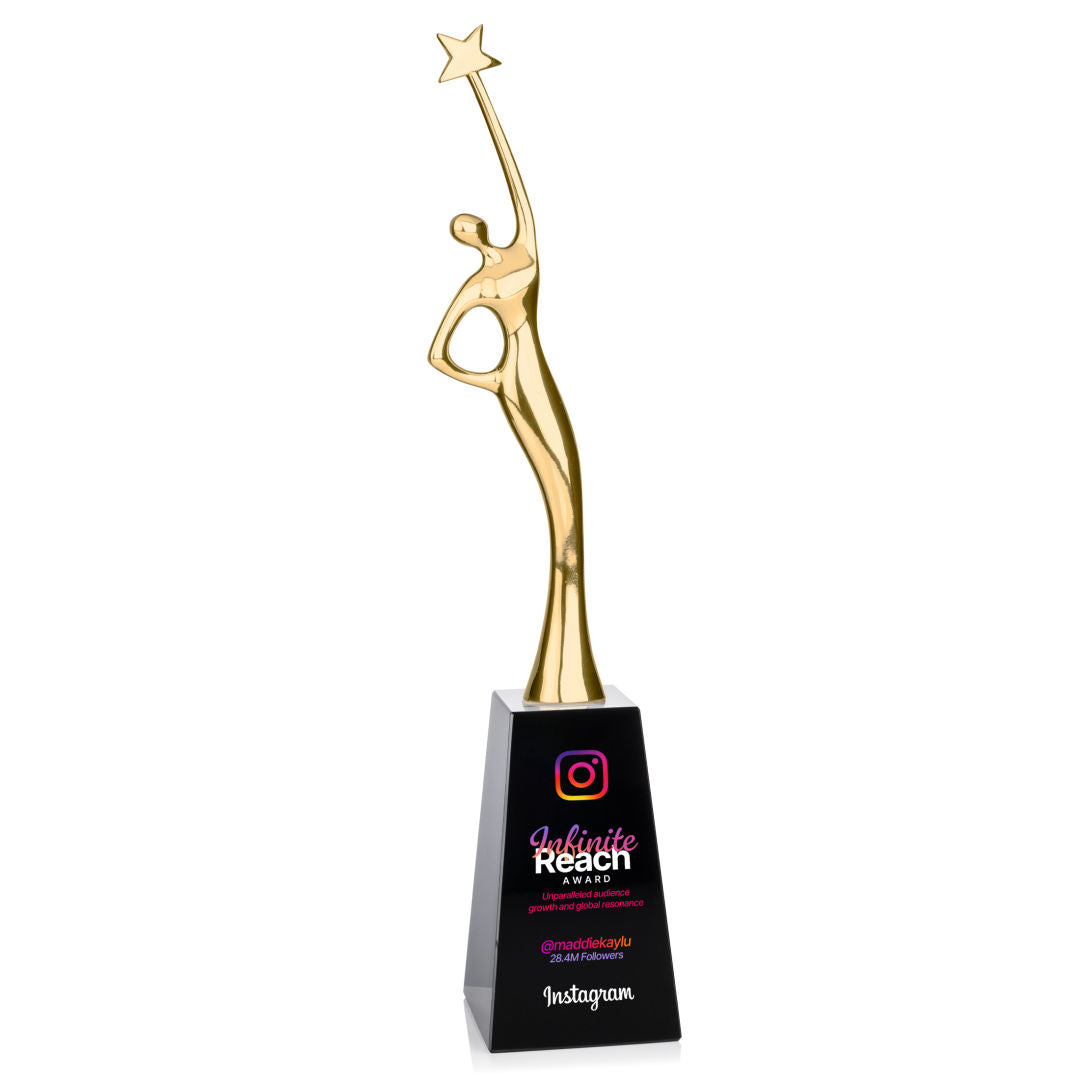 Star Goddess VividPrint™ Award - Gold/Black — OPV9463-GK