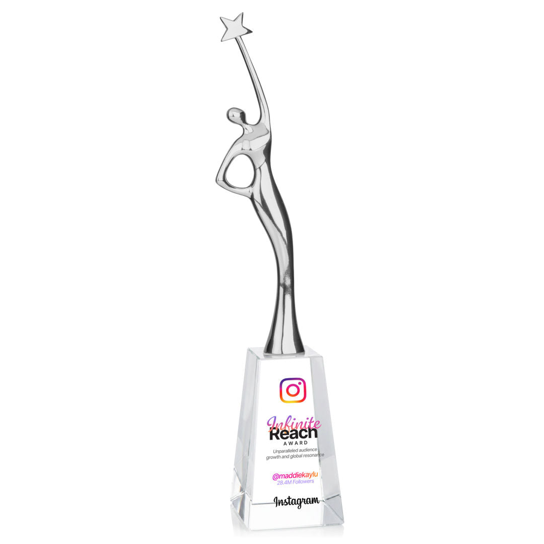 Star Goddess VividPrint™ Award - Silver/Clear — OPV9463-SC