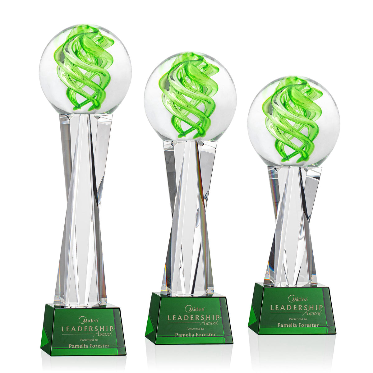 Vortex Award on Grafton Base - Green