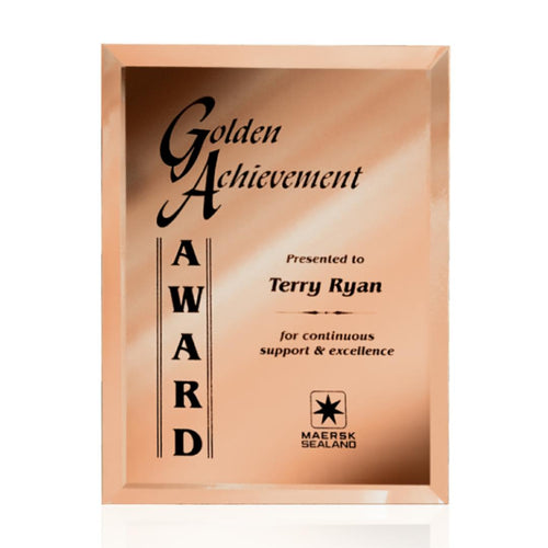 Mirror Plaque - Gold