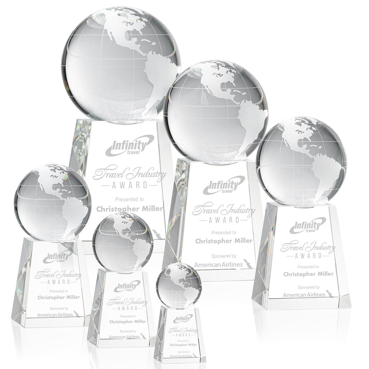 Globe Award on Tall Base — OPG79_