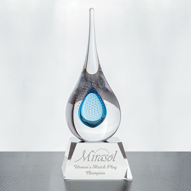 Teardrop Award - Blue