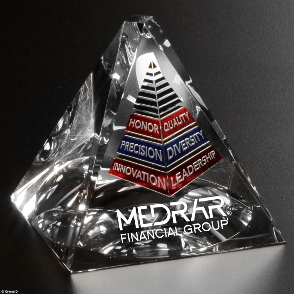 Stockton Pyramid 3" - Crystal D