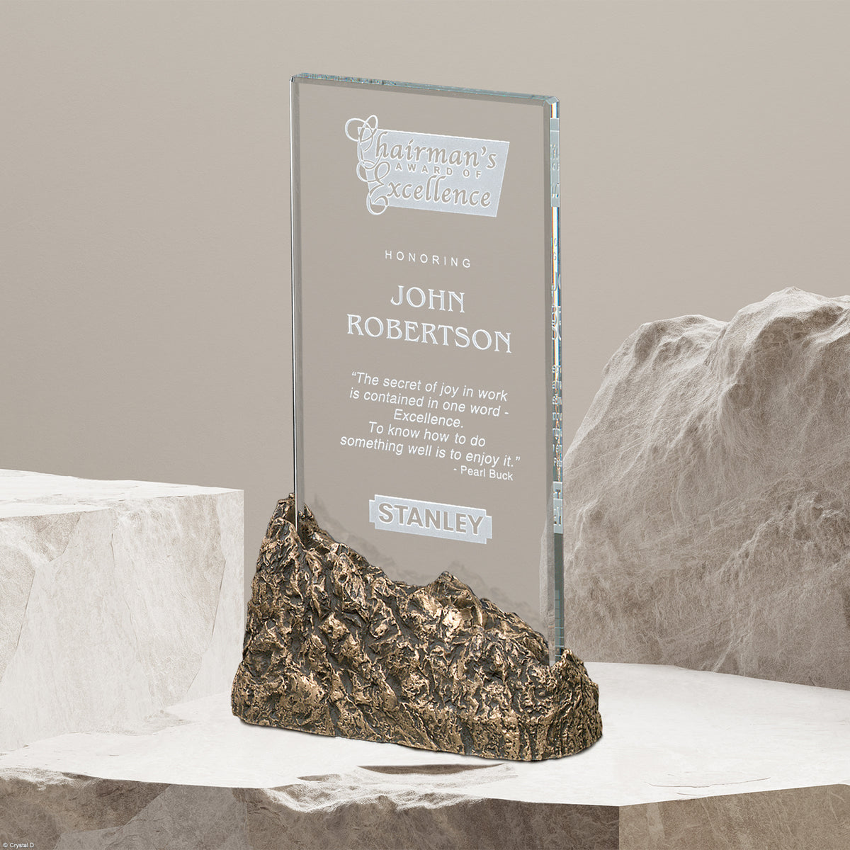 Summit Stone Award 11" - Crystal D