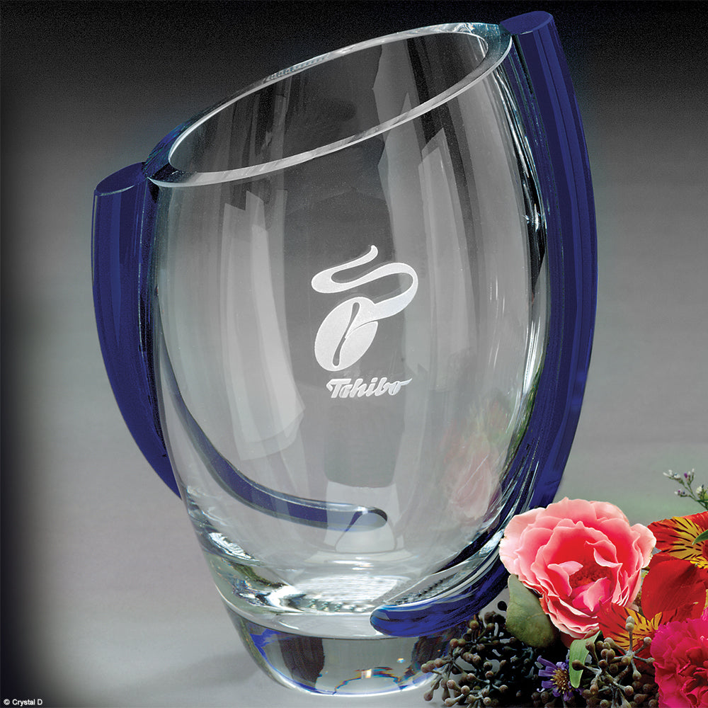 Triumph Trophy Vase 9" - Crystal D