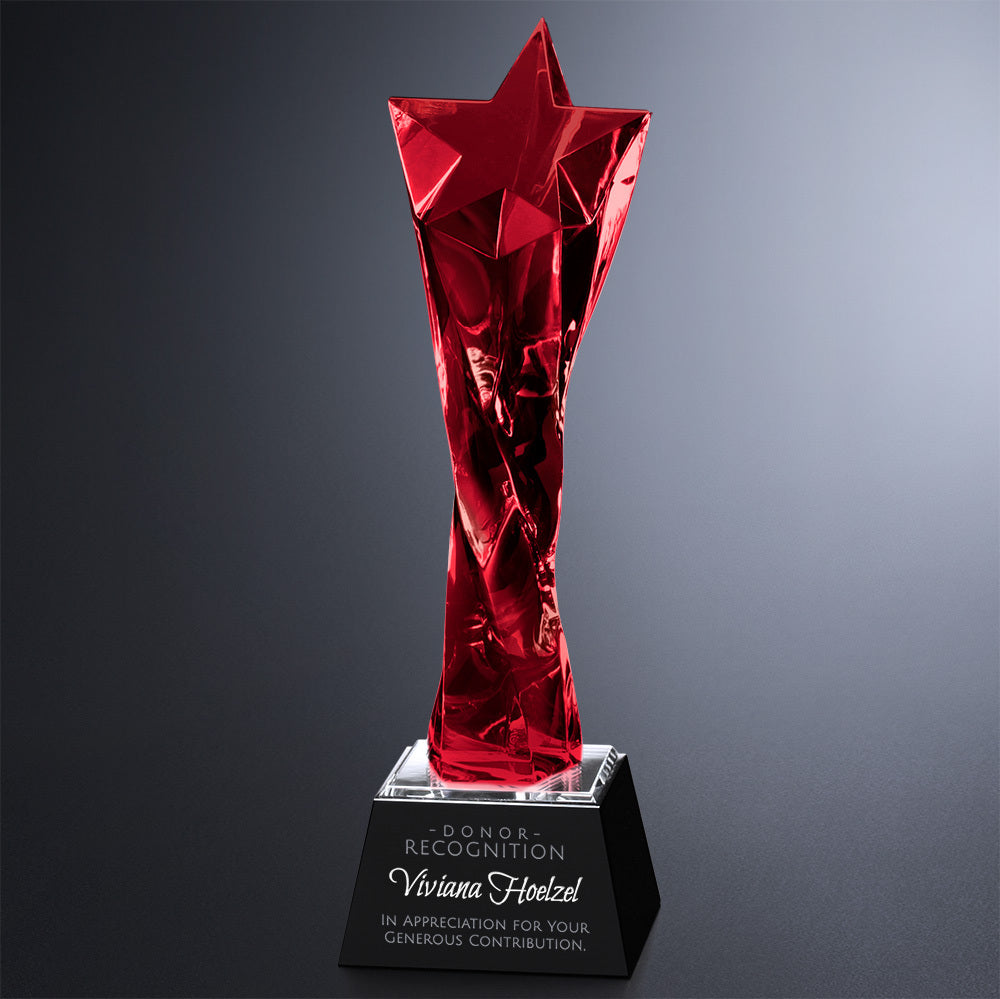 Twisted Star Ruby Award 11" - Crystal D