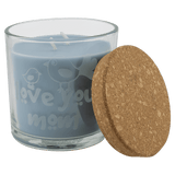 Crisp Linen / 14 oz Glass with Cork Lid