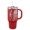 Polar Camel 32 oz. Travel Mug with Snap Lid and Straw