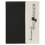 White Laserable Leatherette / Black
